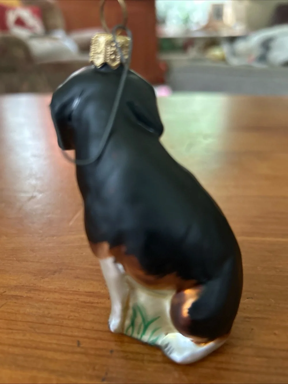 BEAGLE DOG EUROPEAN HAND BLOWN GLASS CHRISTMAS TREE ORNAMENT DECORATION GERMAN
